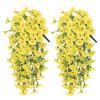 Artificial Petunia Hanging Flowers, Weather-Resistant Morning Glories for Outdoor Decor (2 pcs × 08) view 1