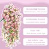 Artificial Petunia Hanging Flowers, Weather-Resistant Morning Glories for Outdoor Decor (2 pcs × 08) view 4