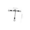 Abaodam 40-Piece T-Shaped Rolling Swivels for Freshwater and Saltwater Fishing view 4