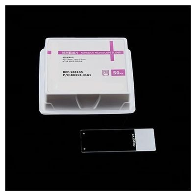 50 Microscope Slides with Positively Charged Surface