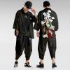 Bauzuoyo Yukata Kimono Two-Piece Set with Loose Cardigan and Shorts view 3