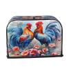 Mexpekil Watercolor Rooster Flower 2-Slice Toaster Cover view 3