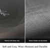 Lukery Diatomaceous Earth Bath Mat, Non-Slip Marble Rectangle, Quick-Drying, Absorbent, Washable, Dark Gray, 45 x 70 cm view 3