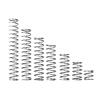10 Compression Springs, 304 Stainless Steel, 1.5 mm x 12 mm x 40 mm, Silver-Tone view 4