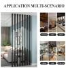 Whnoor 7-Piece Room Divider with Adjustable Foot Supports, Floor-to-Ceiling Privacy Screen, Freestanding Metal Columns for Residential and Commercial Spaces (B-7pcs, 300 cm/118.11 in) view 4