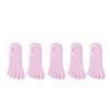 JBJYGSG 5 Pairs Women's Summer No-Show Toe Socks, Cotton, Thin, Breathable, Pink view 1