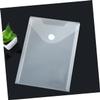 DOITOOL 10-Pack Transparent PP Document Organizers with Buckle Closure for Office and School view 2