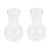 Happyyami Creative Glass Vases with Stylish Light Bulb Design, 2-Pack view 1