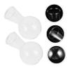 Happyyami Creative Glass Vases with Stylish Light Bulb Design, 2-Pack view 3