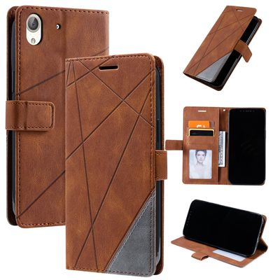 Brown Leather Flip Wallet Case for Honor 5A and Huawei Y6II