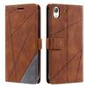 Brown Leather Flip Wallet Case for Honor 5A and Huawei Y6II view 2
