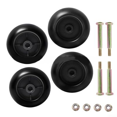 URPIZY 4-Pack Lawn Mower Deck Wheels, Compatible with 532133957, 3471700, 1700184 and 112-0677, for 42"-54" Decks, Black