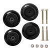 URPIZY 4-Pack Lawn Mower Deck Wheels, Compatible with 532133957, 3471700, 1700184 and 112-0677, for 42"-54" Decks, Black view 1