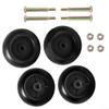 URPIZY 4-Pack Lawn Mower Deck Wheels, Compatible with 532133957, 3471700, 1700184 and 112-0677, for 42"-54" Decks, Black view 2