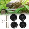 URPIZY 4-Pack Lawn Mower Deck Wheels, Compatible with 532133957, 3471700, 1700184 and 112-0677, for 42"-54" Decks, Black view 4