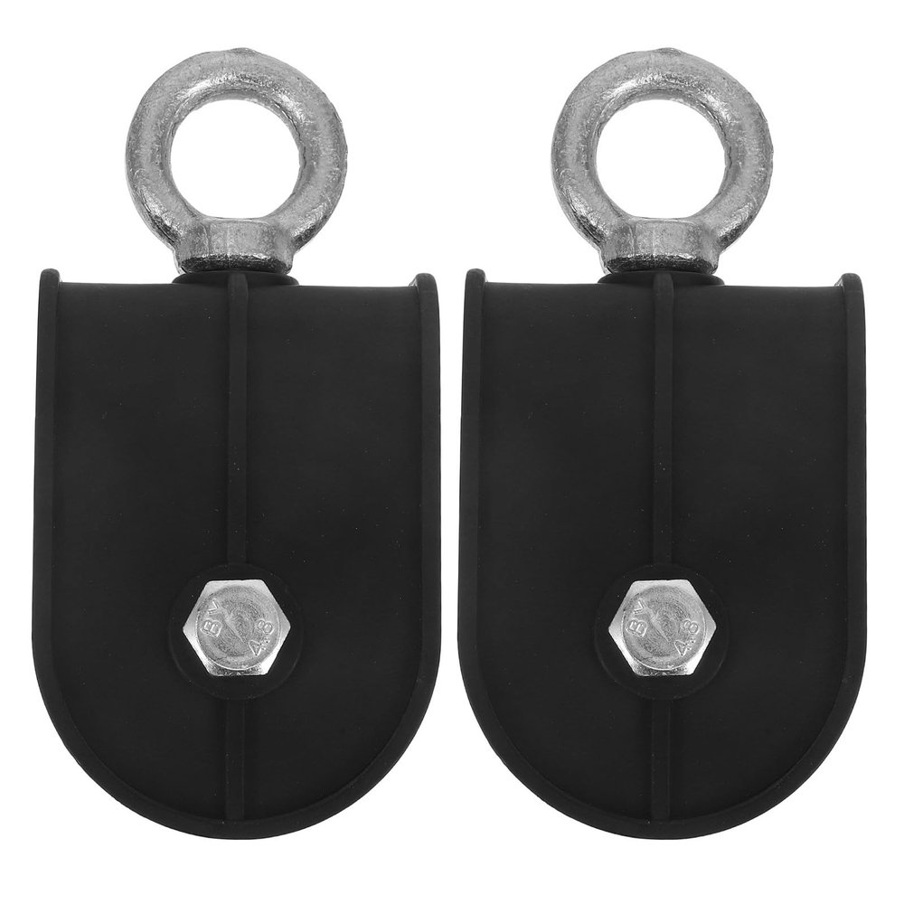 Veemoon 2-Piece 60 mm Pulley Wheels, Quiet, Swivel, up to 100 kg for Fitness Equipment