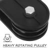 Veemoon 2-Piece 60 mm Pulley Wheels, Quiet, Swivel, up to 100 kg for Fitness Equipment view 3