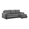 FORNIRO 24 Fabio Corner Sofa Bed, 226 x 143 x 83 cm, Gray view 1