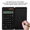Hyuduo Office Desk Calculator with Solar Power and LCD Writing Tablet, Black view 4