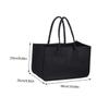 POPETPOP Portable Felt Firewood Bag, 50 x 25 x 25 cm, Foldable and Lightweight view 2
