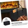POPETPOP Portable Felt Firewood Bag, 50 x 25 x 25 cm, Foldable and Lightweight view 4