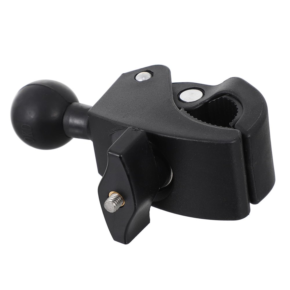 Bicycle Handlebar Ball-Joint Mount for Motorcycle Handlebars, Black Plastic