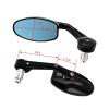 VQLDPX Motorcycle Bar-End Rearview Mirrors for Yamaha FZ25/FZ15, 1 Pair view 4