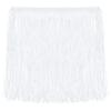 QUARKZMAN 10-Yard Chainette Fringe Trim, 20 cm Wide, Polyester Fringe for DIY Sewing, Crafts, Clothing, Lampshades and Decor, Light White view 1