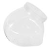 Holibanna Clear Reusable Plastic Bottle with Lid and Angled Opening view 1