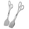 Stainless Steel Food Tongs, 2-Piece Set for Kitchen and Grill, Silver view 1