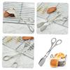 Stainless Steel Food Tongs, 2-Piece Set for Kitchen and Grill, Silver view 4