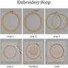 Meecaa Embroidery Kit with White Bear and Animal Flowers, Starter Set, Hand Embroidery Kit, Patterned Cross-Stitch Set for Beginners and Adults, with Hoop and Instructions (Polar Bear 3) view 4