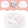 QUARKZMAN 5.5" x 11 Yards White Pleated Organza Ruffle Trim view 3
