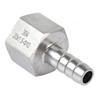 Hose Connectors, Quick Connectors, 2-Pack, 1/4" 3/8" 1/2" Female Thread, 8 mm 10 mm 12 mm Barb, SS304 Stainless Steel Adapter (8 mm Barb, 3/8") view 1
