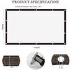 SXEVZOO Transparent Waterproof PE Tarp with Eyelets, 3 x 6 m view 2