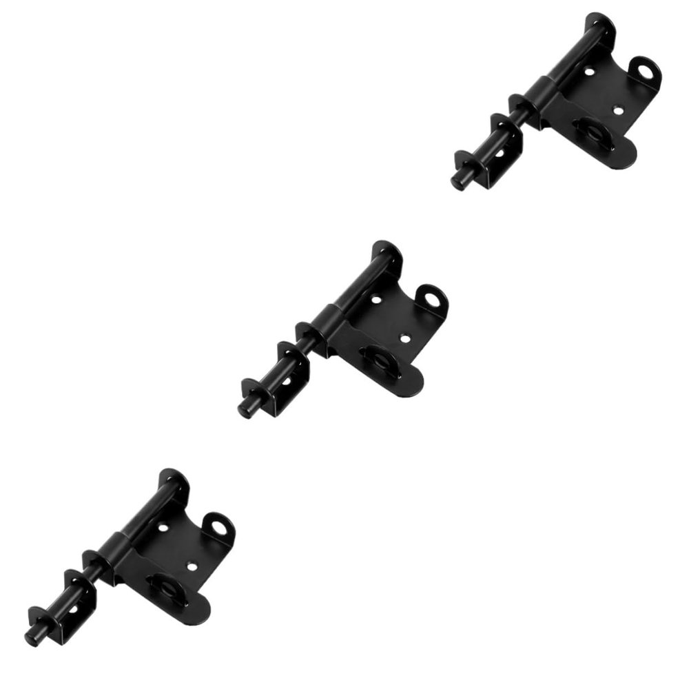 MAGICLULU 3-Piece Metal Door Bolt Set with Chrome Finish