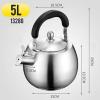 HIFRQVVC 5L Stainless Steel Whistling Stovetop Kettle view 2