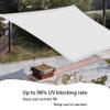 Sun Shade Sail 80 x 200 cm, Waterproof, 98% UV Block, White view 2