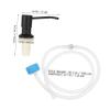 Countertop Soap Dispenser with Hand Pump, Stainless Steel, Black view 2