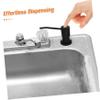 Countertop Soap Dispenser with Hand Pump, Stainless Steel, Black view 3