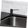Countertop Soap Dispenser with Hand Pump, Stainless Steel, Black view 4