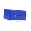 Portable Cash Box with Combination Lock, 14.7 cm, Iron, Blue view 2