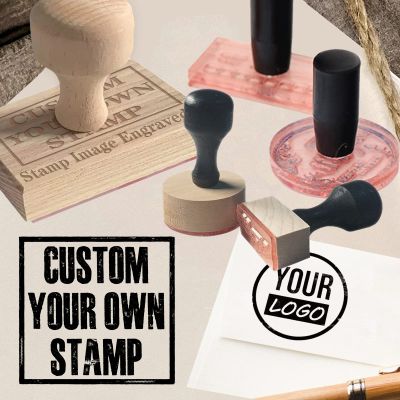 Custom Stamps with Logo or Text – Personalized Stamps for Business or Crafting