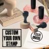 Custom Stamps with Logo or Text – Personalized Stamps for Business or Crafting view 1