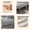 Folding Guest Bed with Adjustable Backrest, Throw Pillows, Sleeping Function, Removable Machine-Washable Cover, Supports up to 249 kg (Gray) view 3