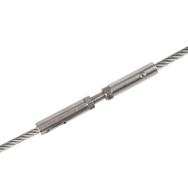 10-Piece 4 mm Wire Rope Tensioner Set with Bolt Driver