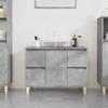 WKIEQACO Concrete Gray Bathroom Vanity Cabinet, 80 x 33 x 60 cm view 1