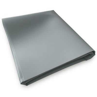 Roof Tarp Without Eyelets, 3 x 12 m, Gray - 10-Year TECPLAST Warranty - XP640TO - Waterproof PVC Tarp - Made in France