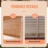 Retro Bamboo Roller Blind with Lift Mechanism, Weather-Resistant Outdoor Bamboo Blind, Adjustable (120 x 150 cm) view 3