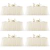 Little Funny Ivory Rectangular Stretch Tulle Ruffle Tablecloth, 1.8 m, 6-Piece Set view 1